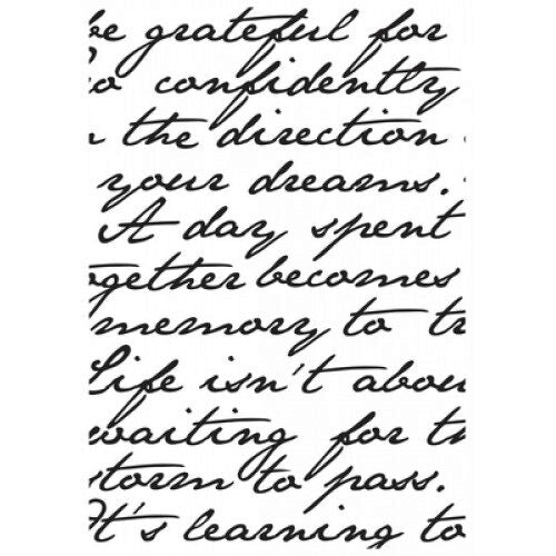 Kaisercraft Embossing Folder 4x6" - Script