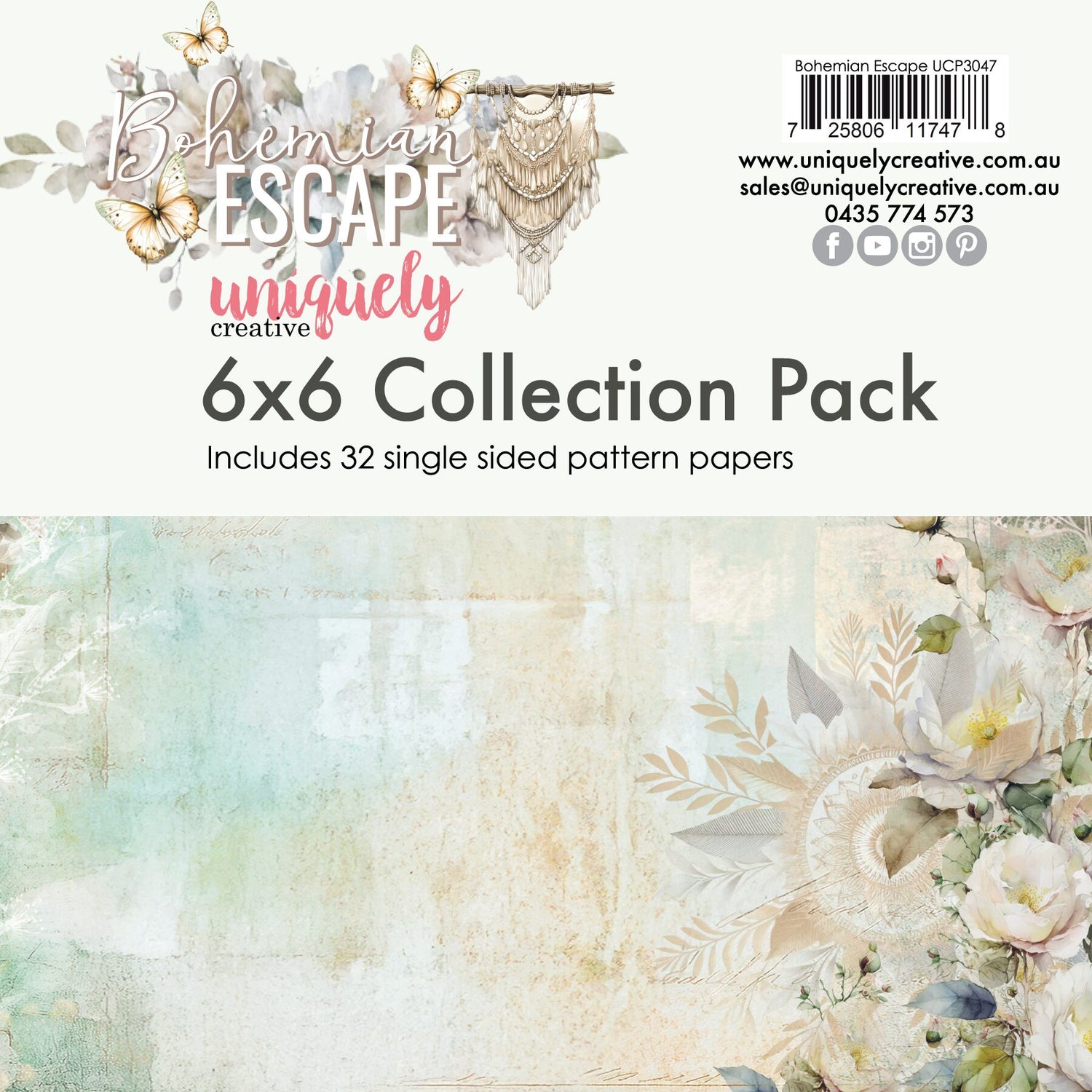 Uniquely Creative Bohemian Escape - 6x6" Collection Pack (32 papers)
