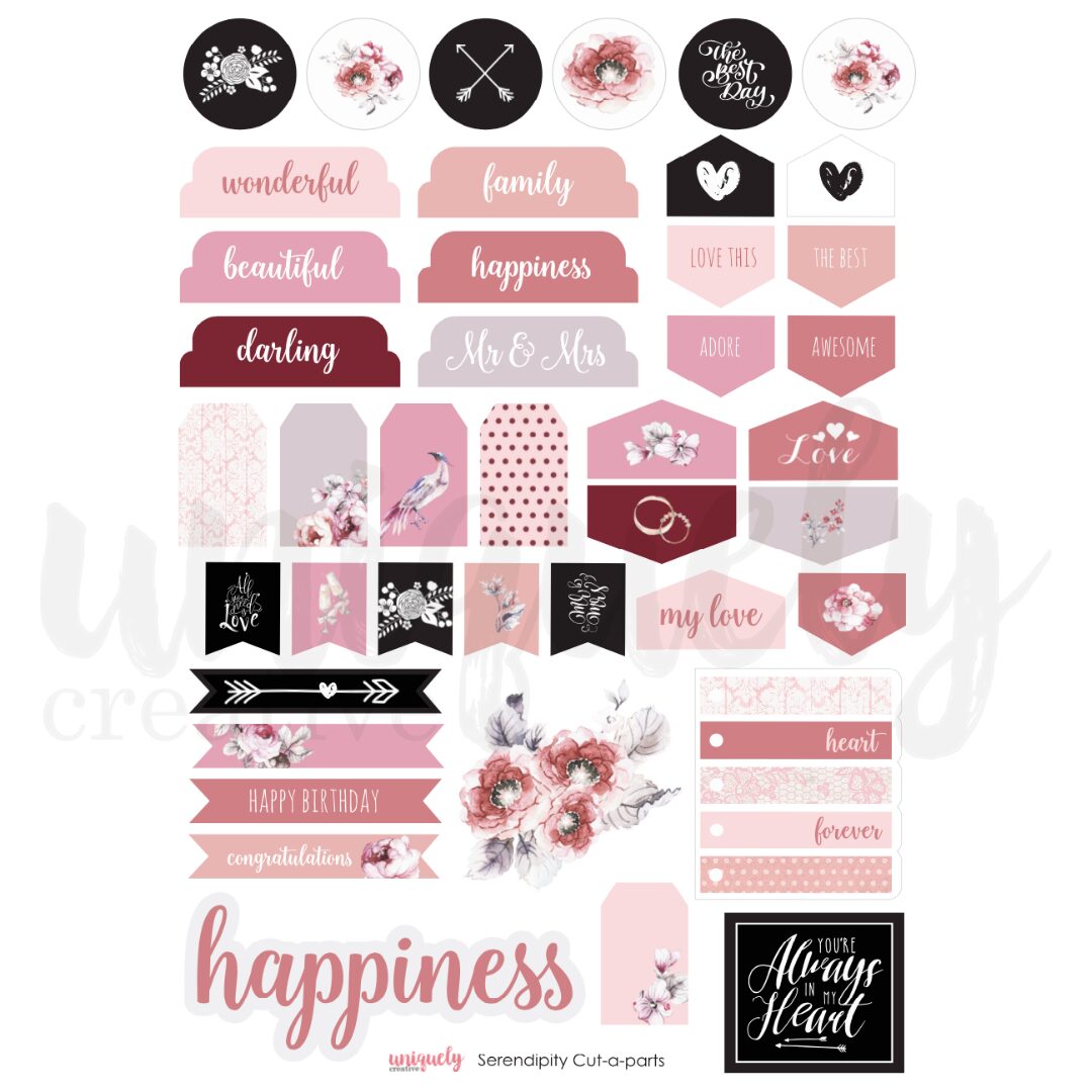 Uniquely Creative Cut-a-Part Sheet - Serendipity