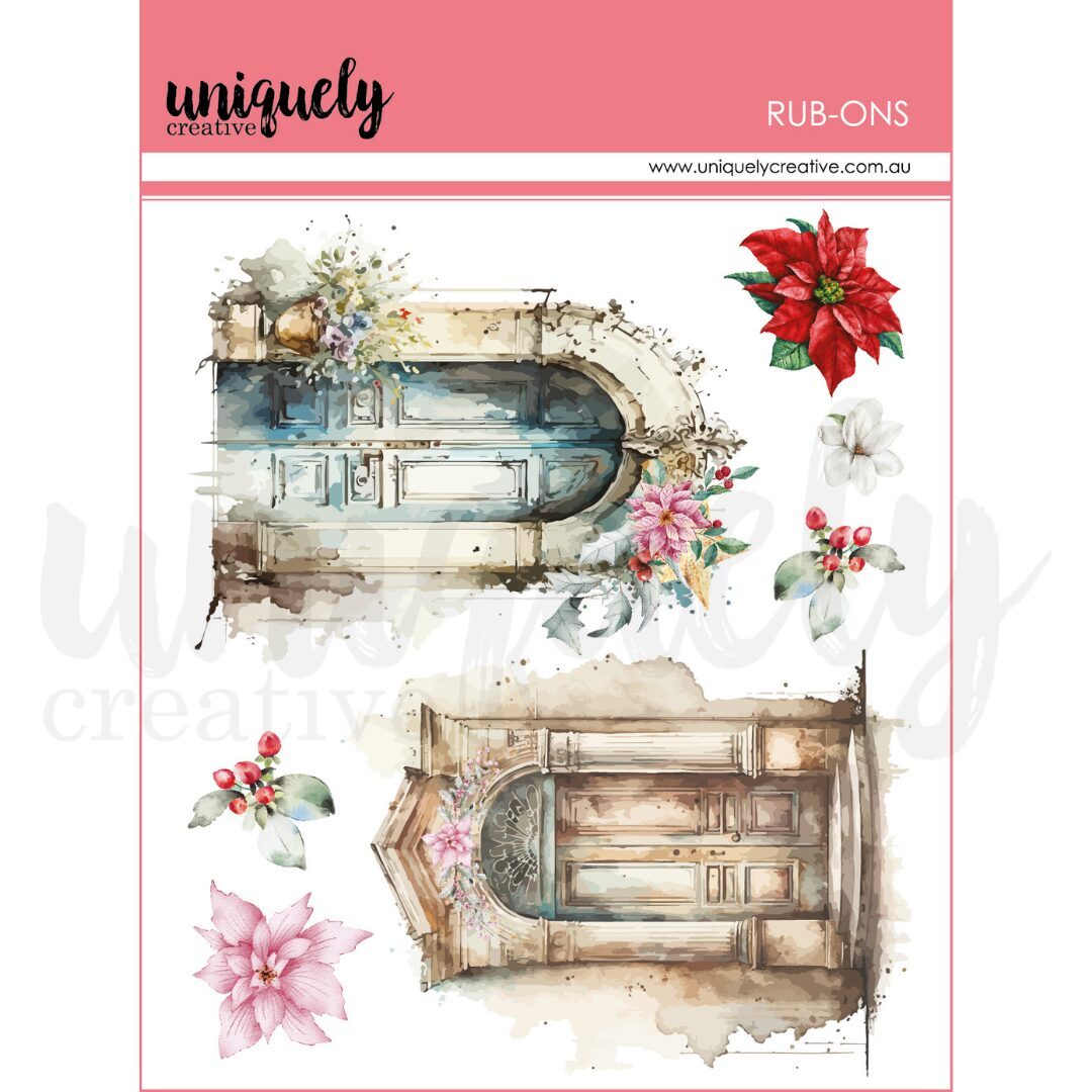 Uniquely Creative Rub-ons - A Christmas Dream - Doors