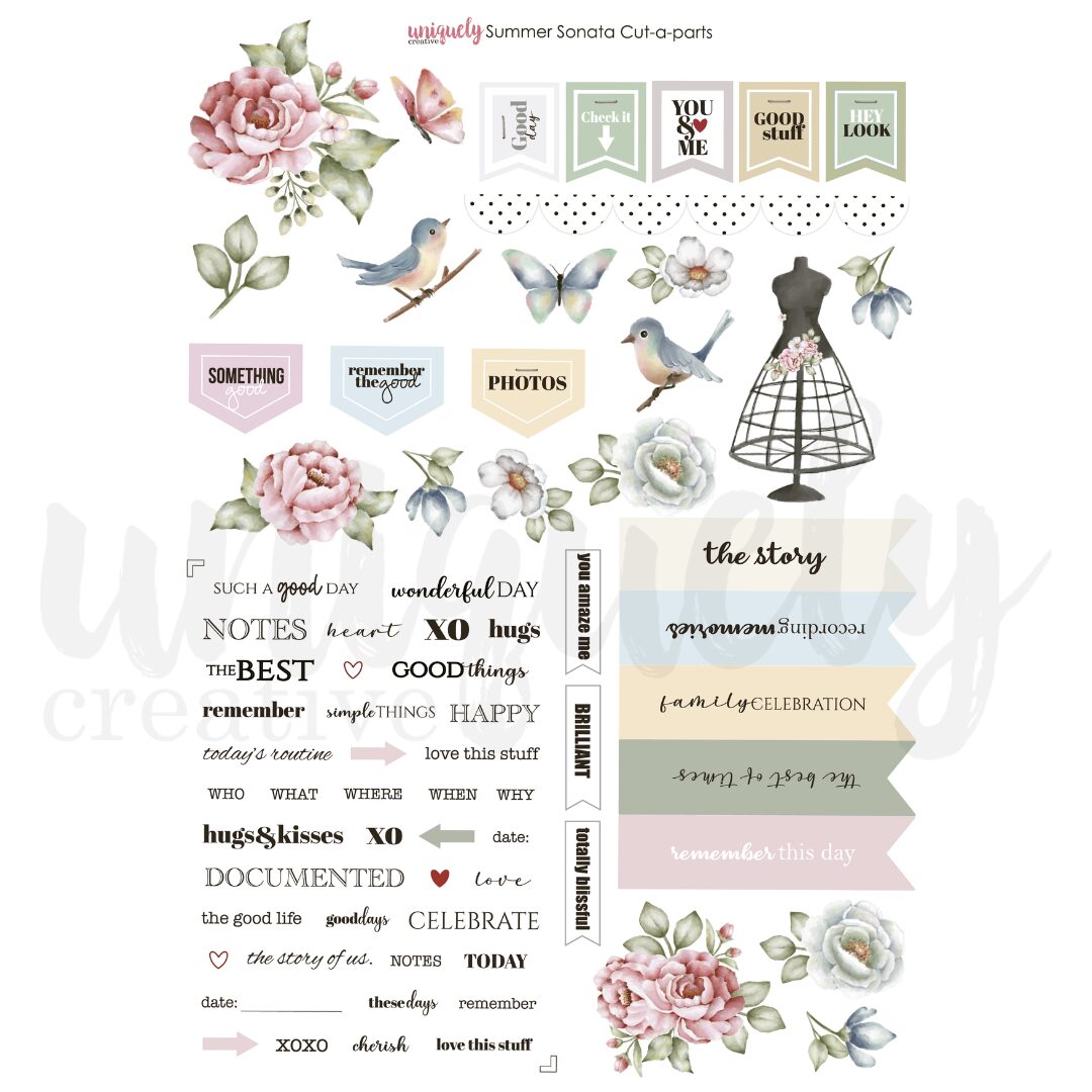 Uniquely Creative Cut-a-Part Sheet - Summer Sonata