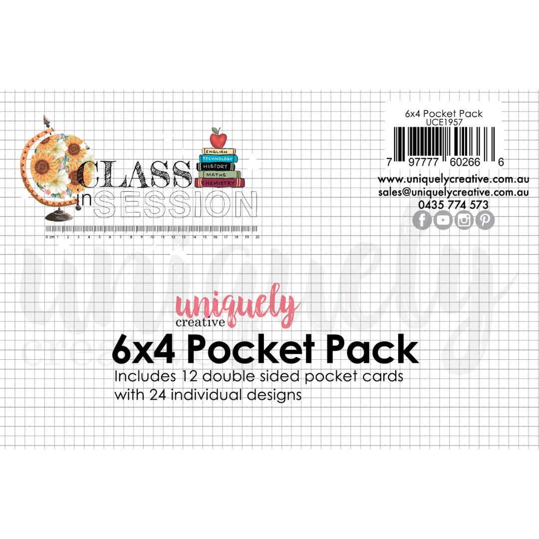 Uniquely Creative 6x4" Pocket Pack - Class in Session