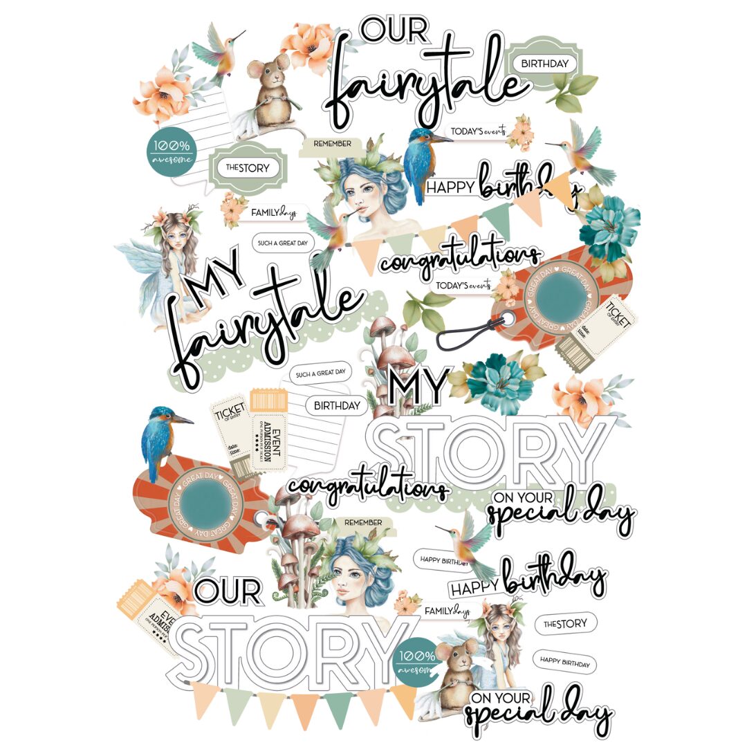 Uniquely Creative Vellum Creative Cuts - Enchanted Forest Characters