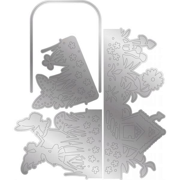 Crafter's Companion Scenes of Light Stamp & Die Set - Fairies of Light