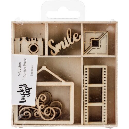 Kaisercraft Wooden Flourish Pack - Snapshot
