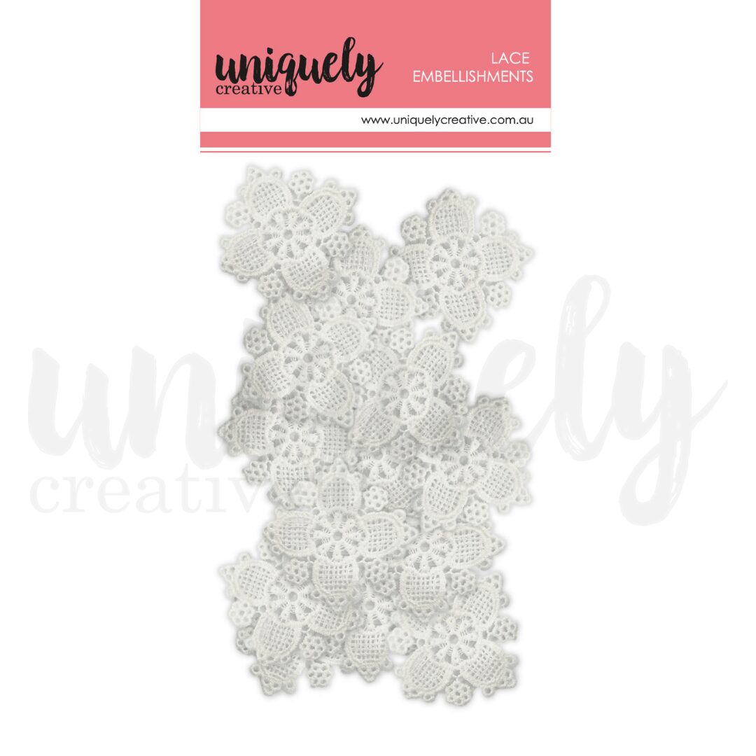 Uniquely Creative Delicate Lace Flowers - 15 pieces