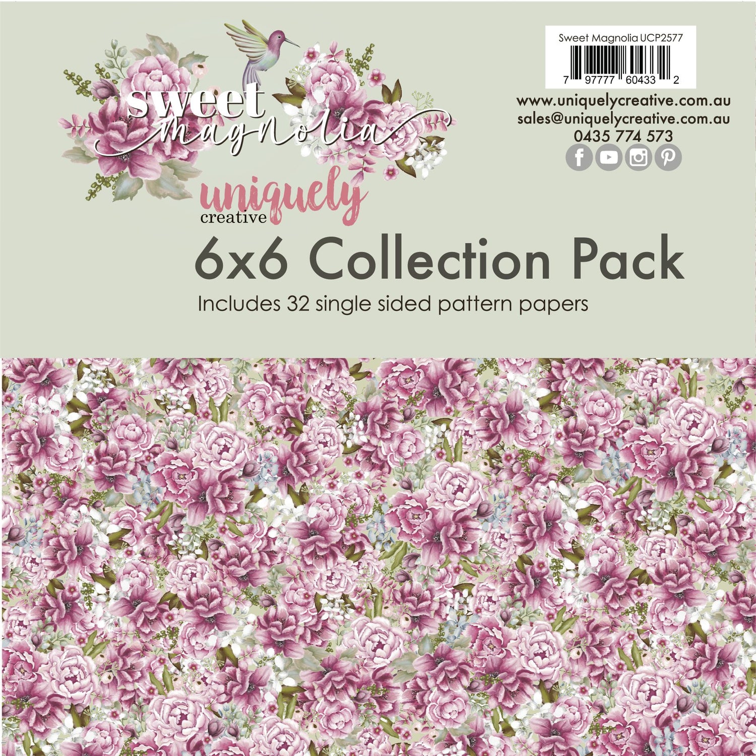 Uniquely Creative Sweet Magnolia - 6x6" Collection Pack (32 papers)