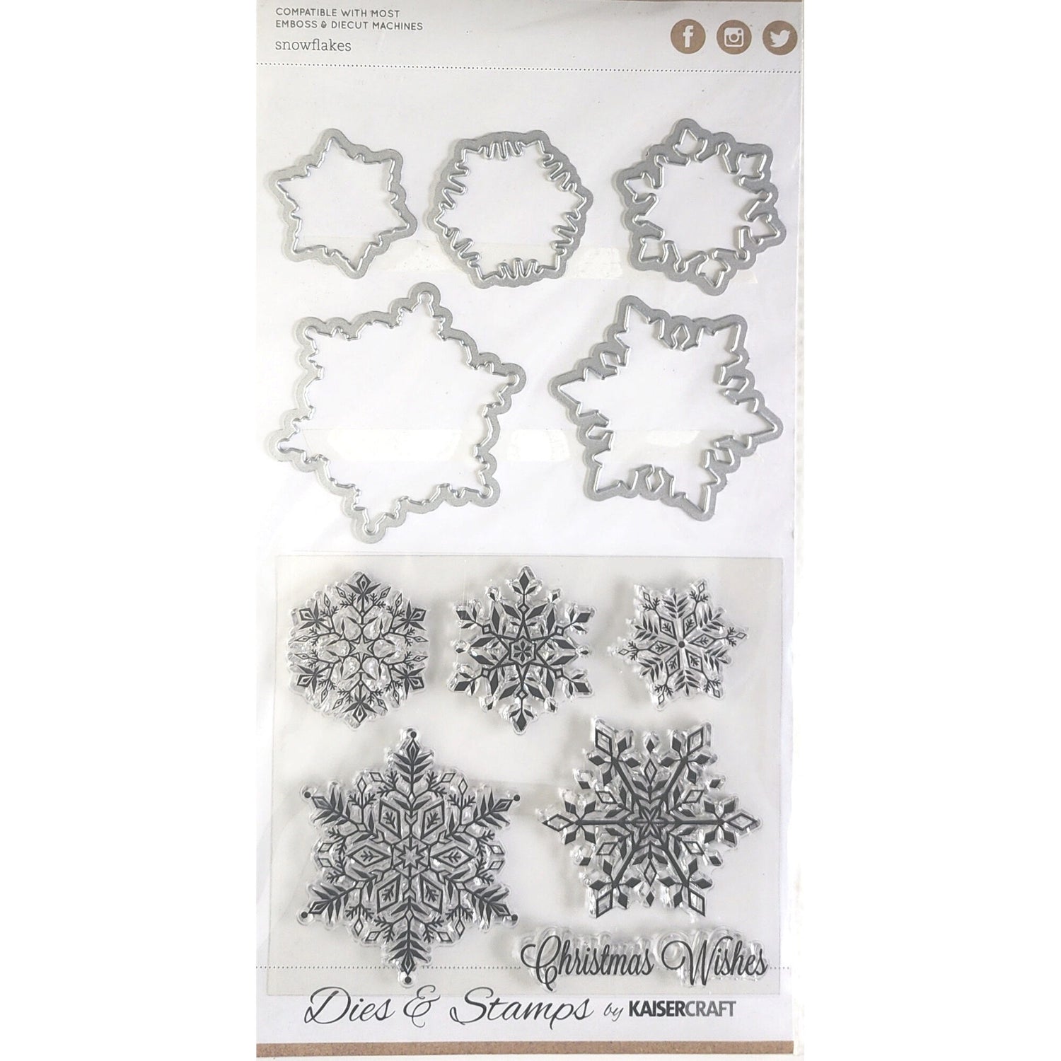 Kaisercraft Dies & Stamps - Snowflakes