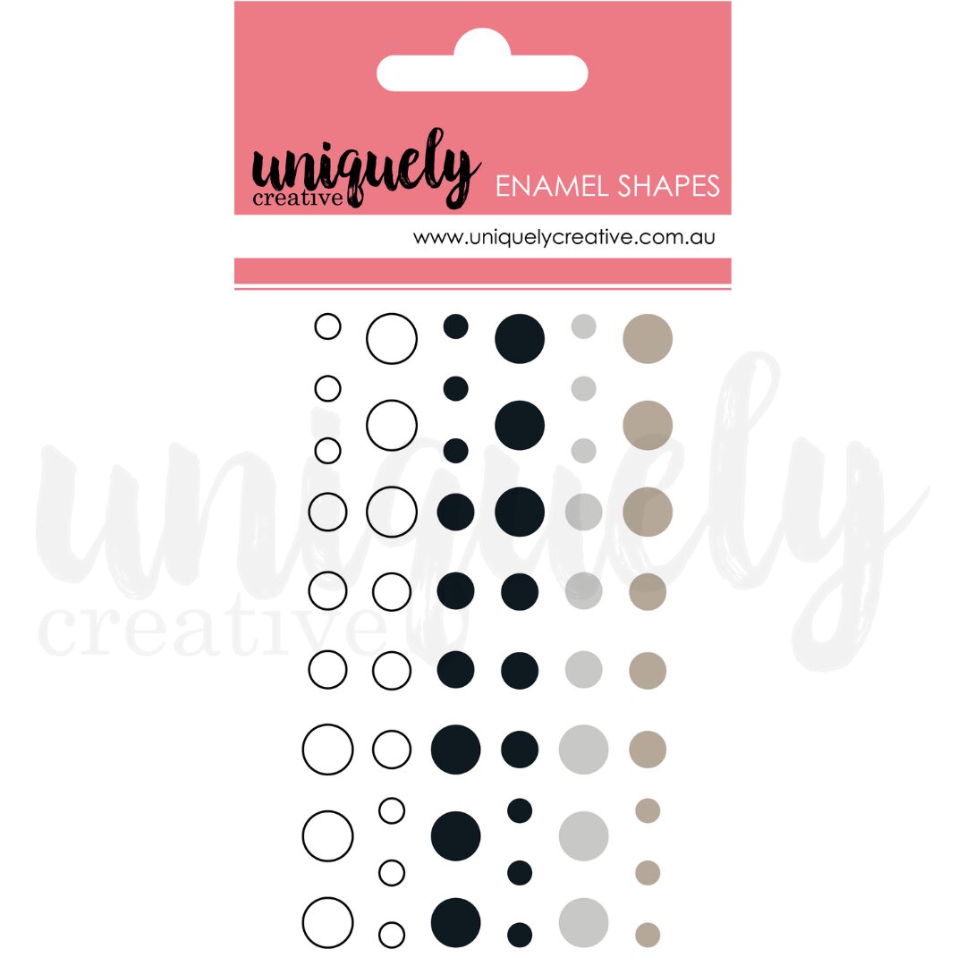 Uniquely Creative Enamel Dots - Monochromatic