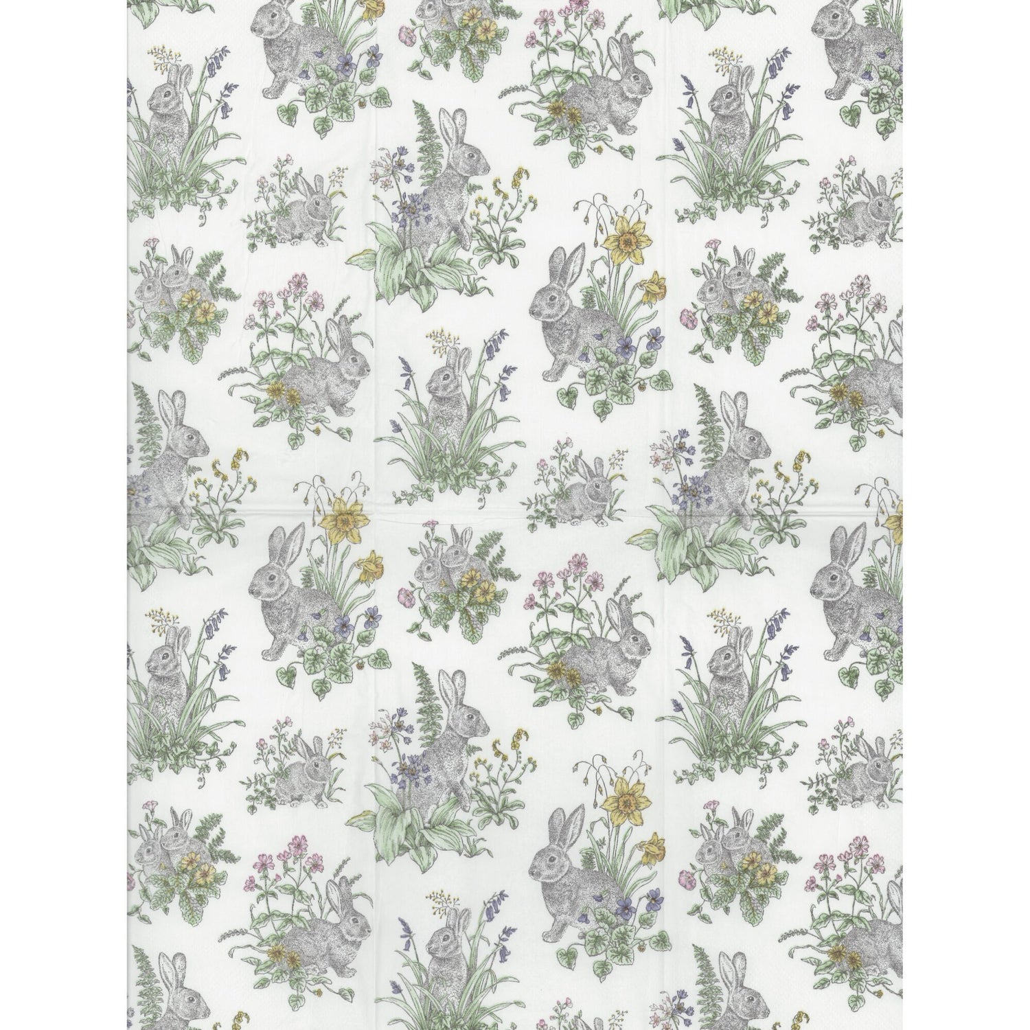 Well Dressed Home Napkin/Serviette - Rabbits in Spring