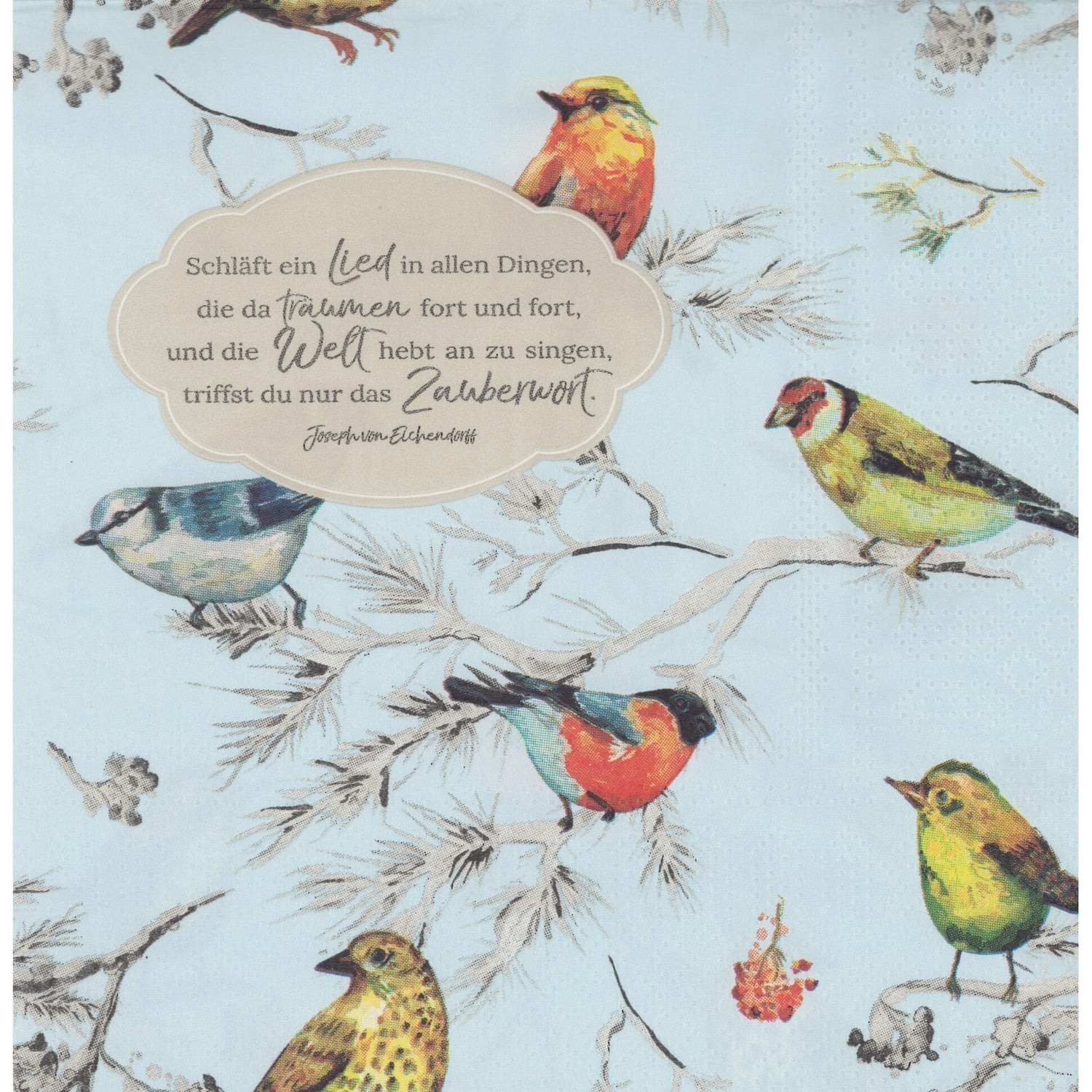 Unbranded Napkin/Serviette - German Finches
