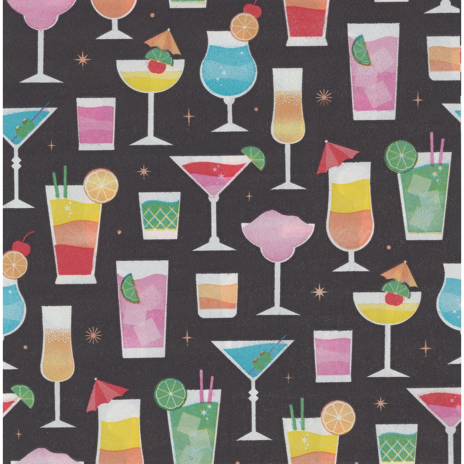 TRS Trading Group Napkin/Serviette - Happy Hour