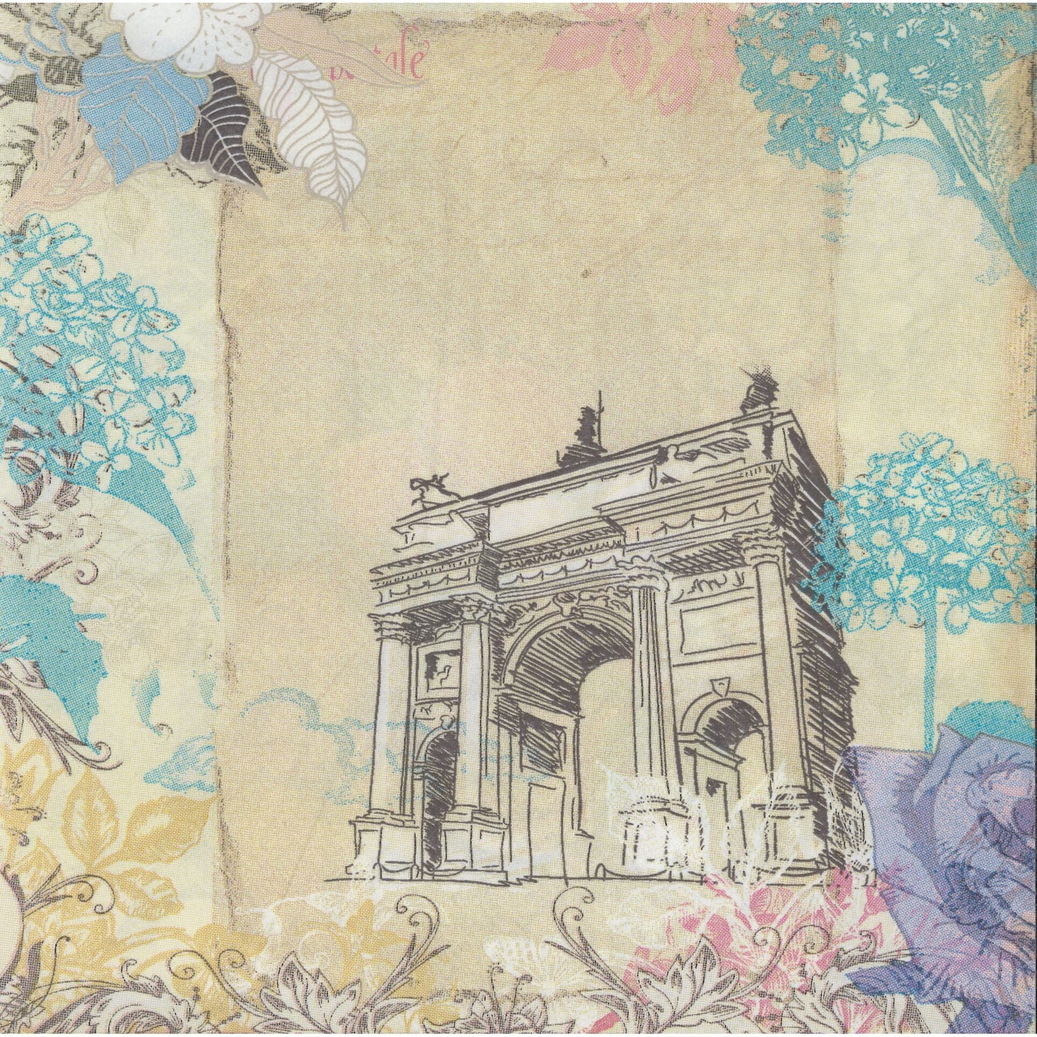 Unbranded Napkin/Serviette - Paris Icons
