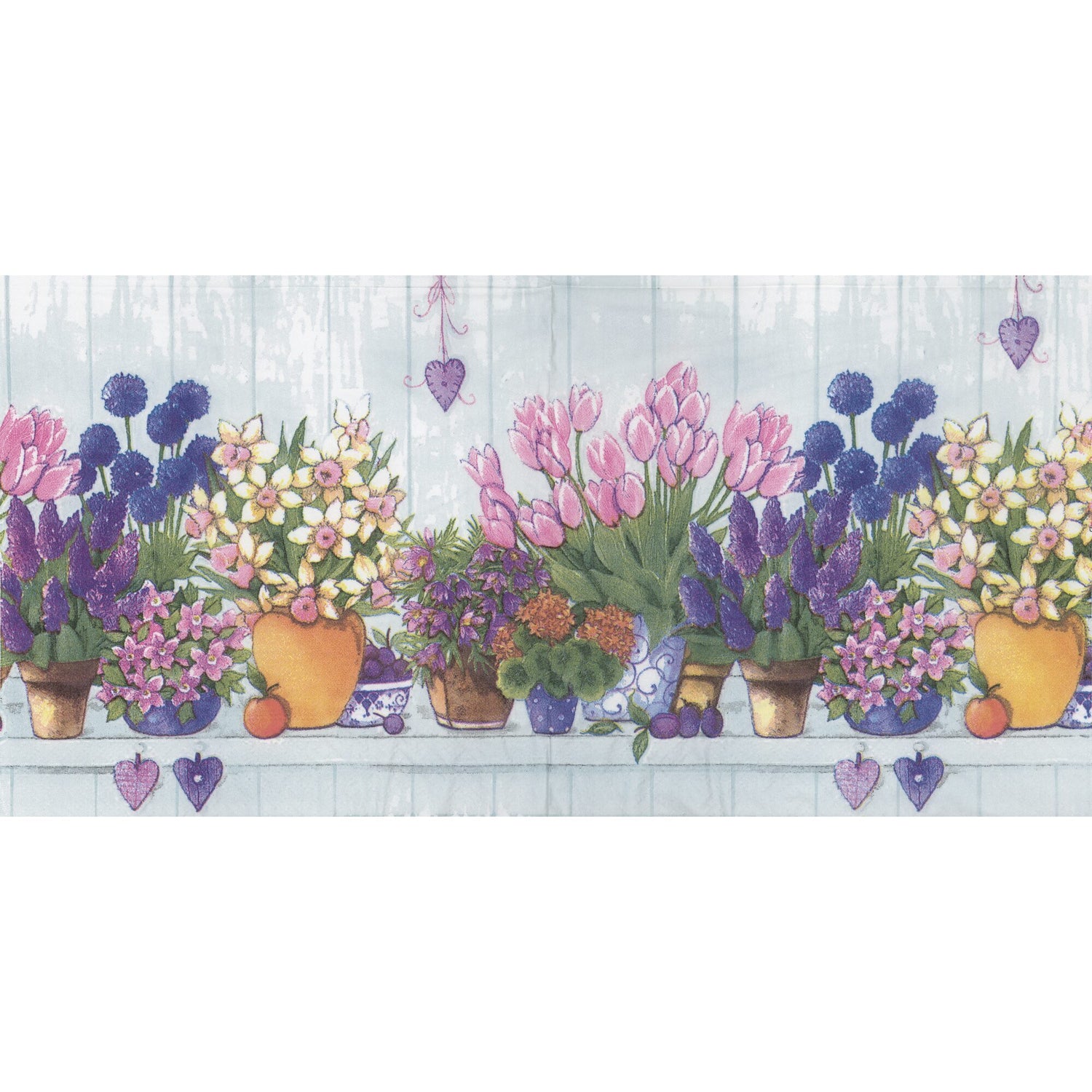 Unbranded Napkin/Serviette - Potted Flowers