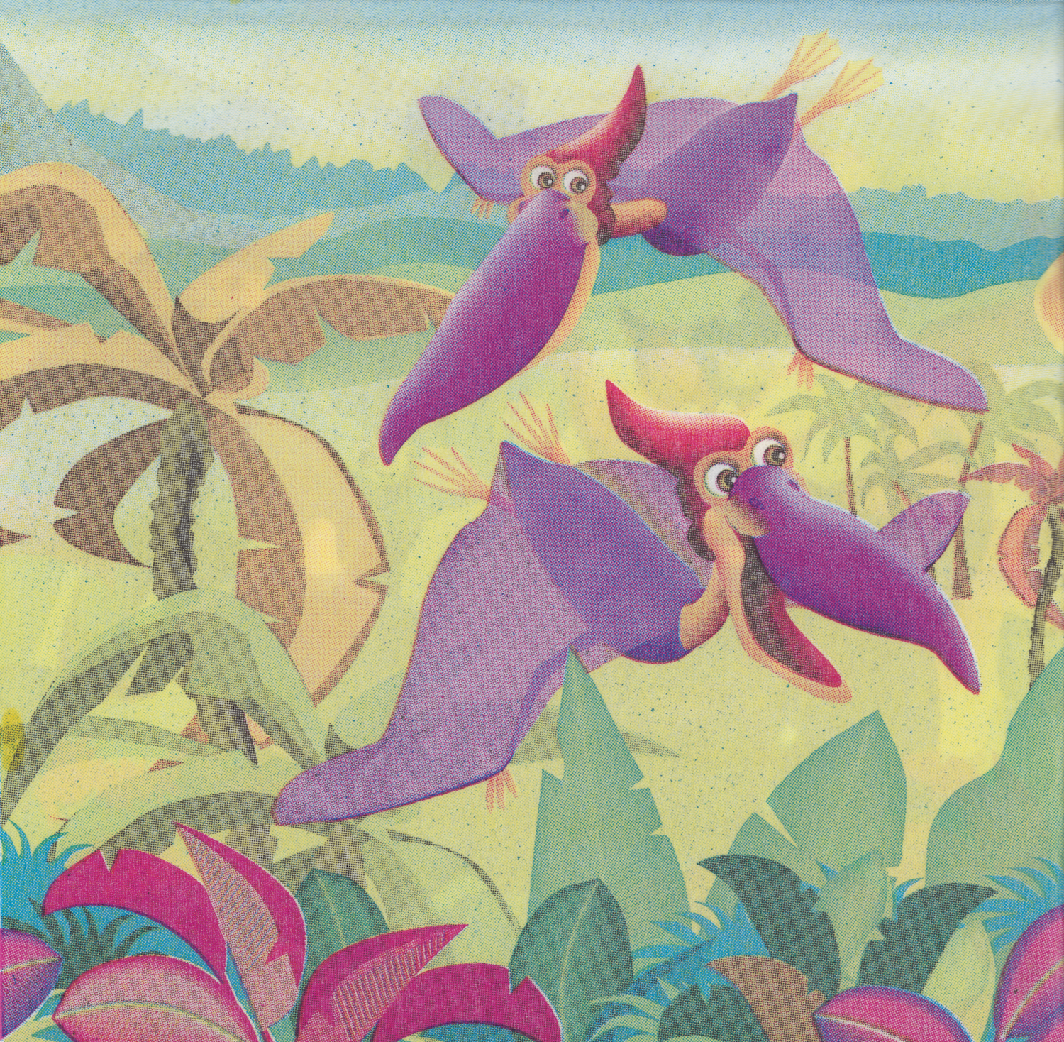 Unbranded Napkin/Serviette - Cartoon Dinosaurs