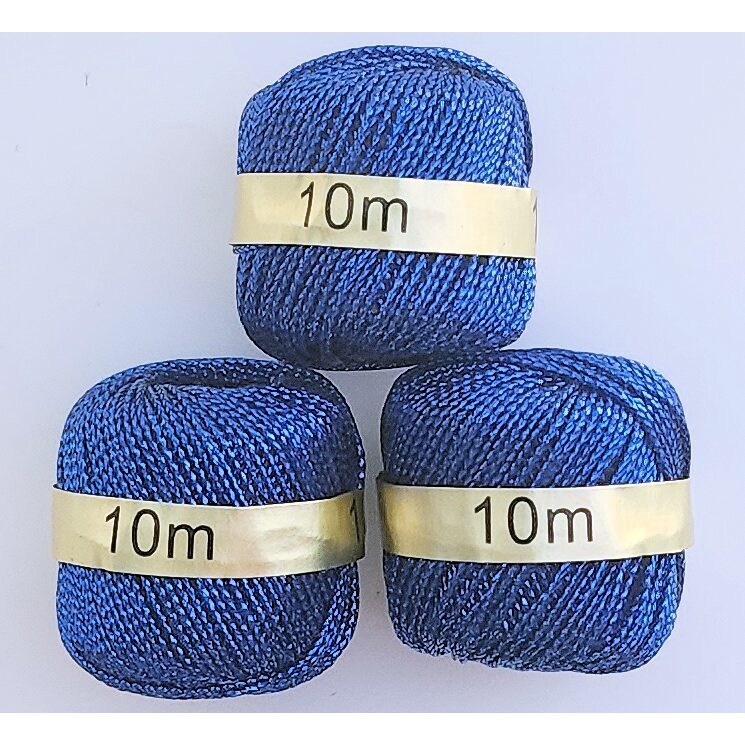 Metallic Shimmer Thread - Royal Blue - 10m