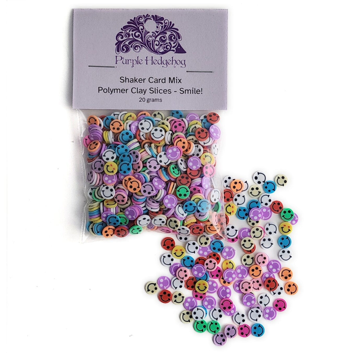 PH Shaker Card Mix - Polymer Clay Slices - Smile!