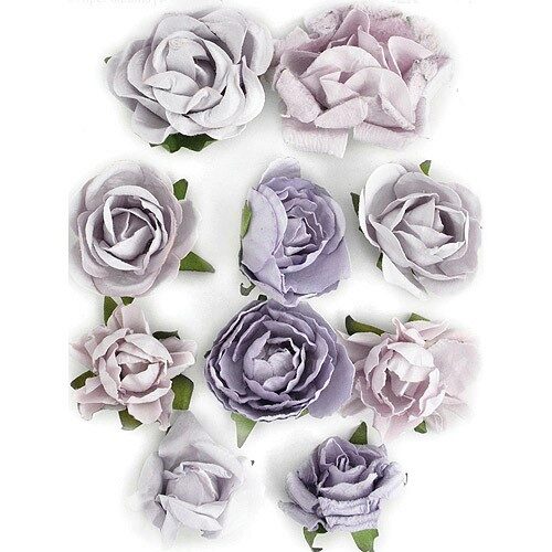 Kaisercraft Paper Blooms - Misty