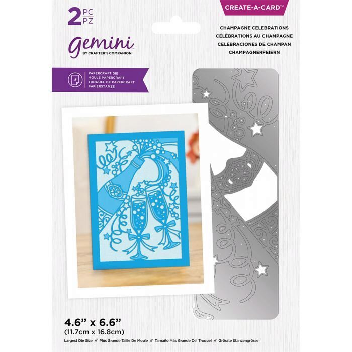Crafter's Companion Create-A-Card Die - Champagne Celebrations