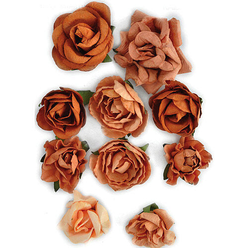 Kaisercraft Paper Blooms - Terracotta