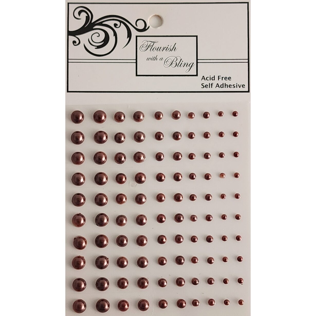 FWAB Adhesive Pearls - Chocolate