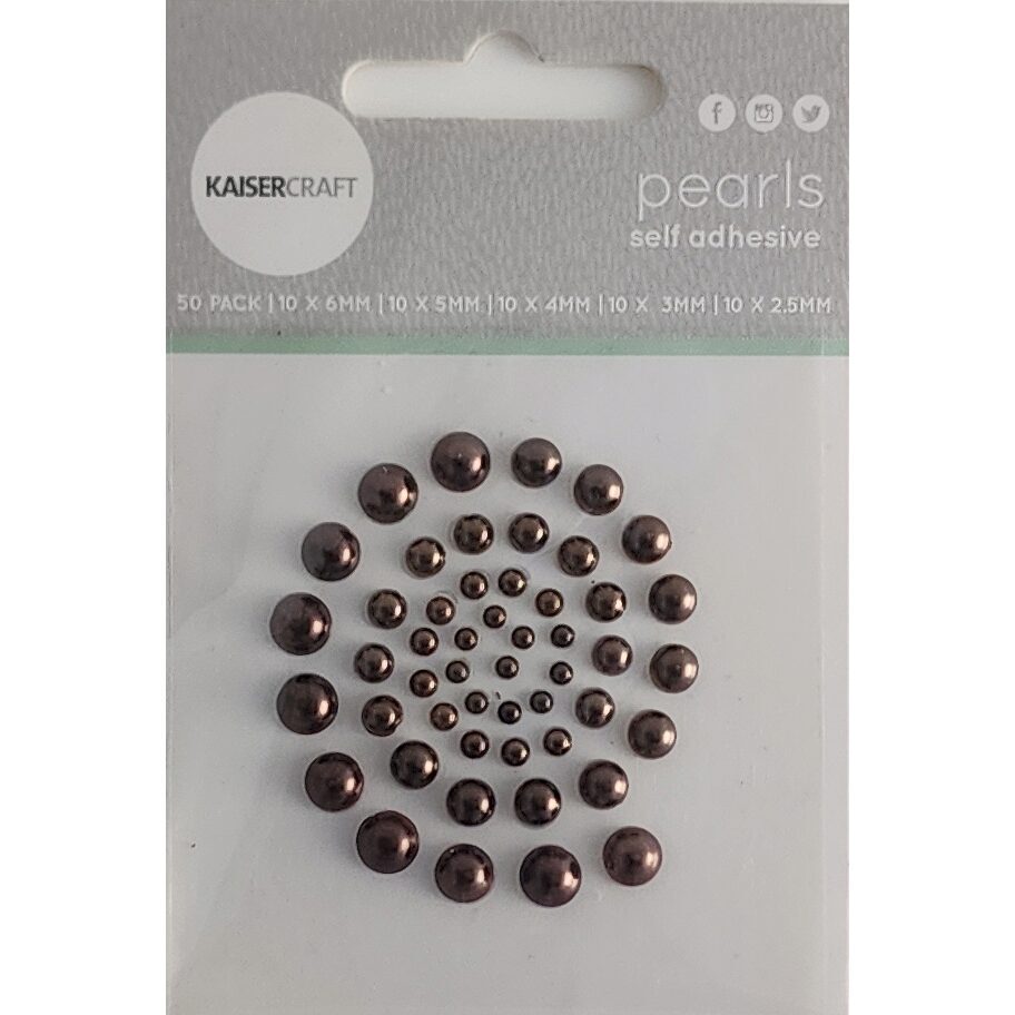 Kaisercraft Pearls - Pewter
