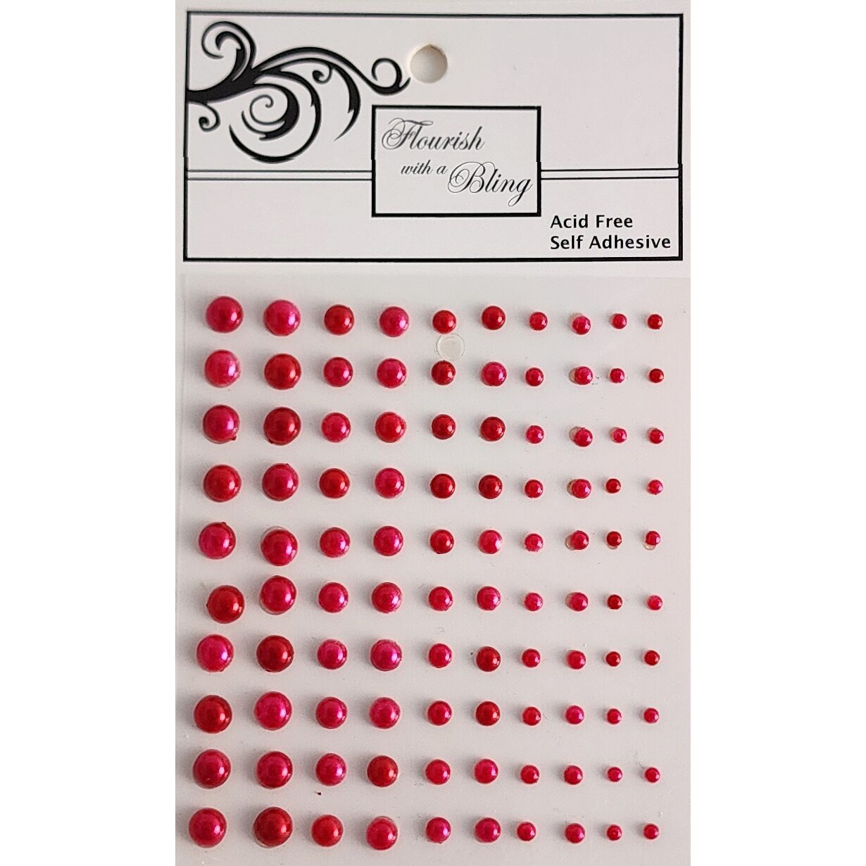 FWAB Adhesive Pearls - Red
