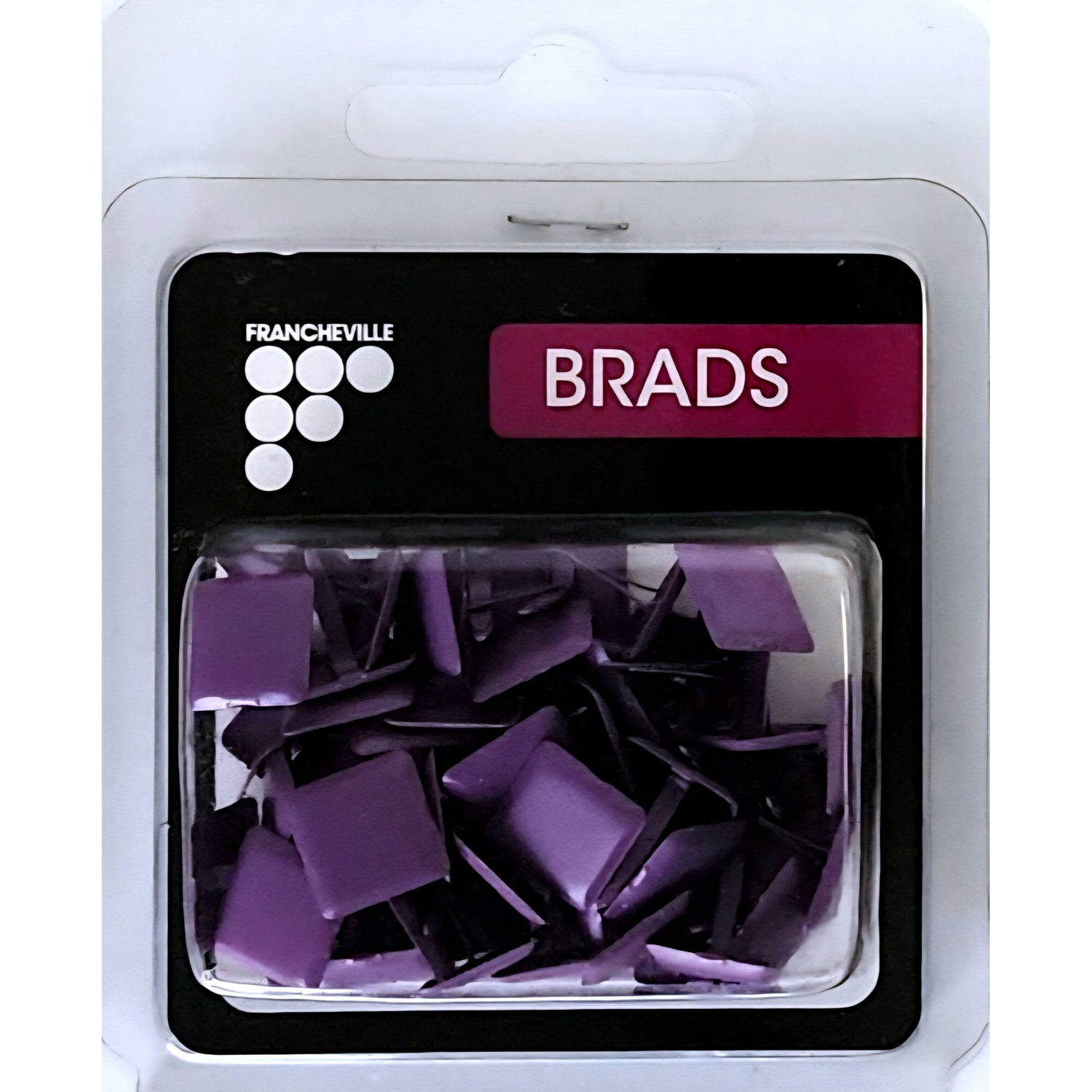 Francheville Brads - Square - Purple (50pk)