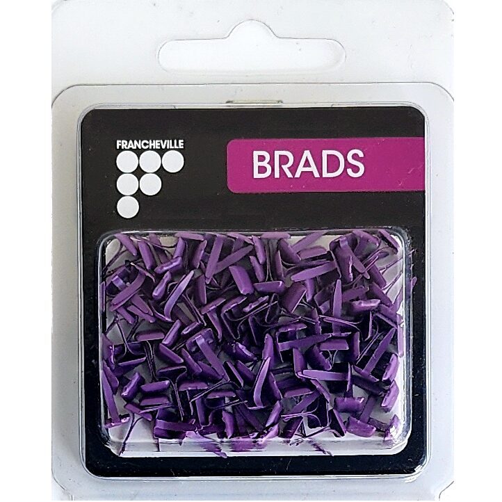 Francheville Brads - Mini Square - Purple (100pk)