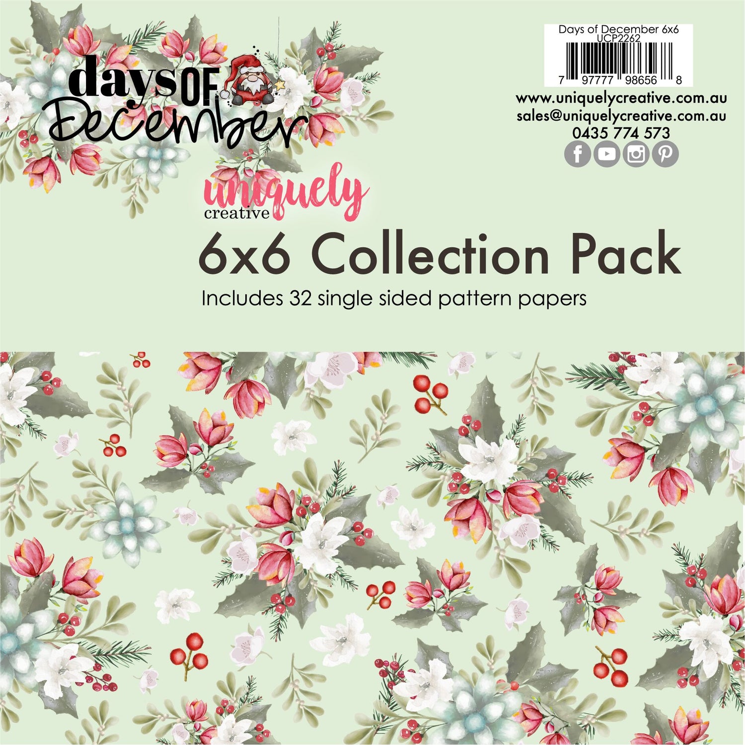 Uniquely Creative Days of December - 6x6" Collection Pack (32 papers)