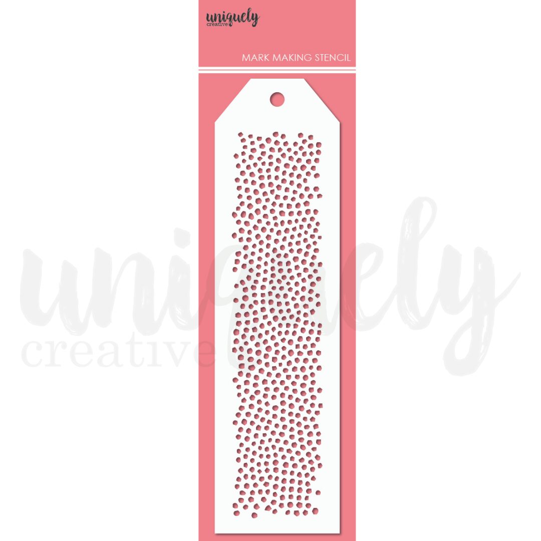 Uniquely Creative Mark Making Stencil - Pebble