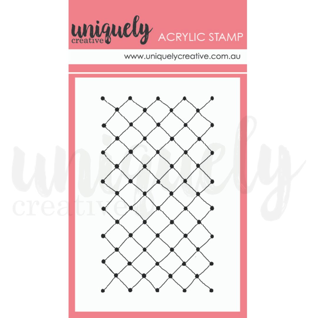 Uniquely Creative Mark Making Stamp - Fish Net