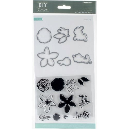 Kaisercraft Decorative Die & Stamp Set - Thank You