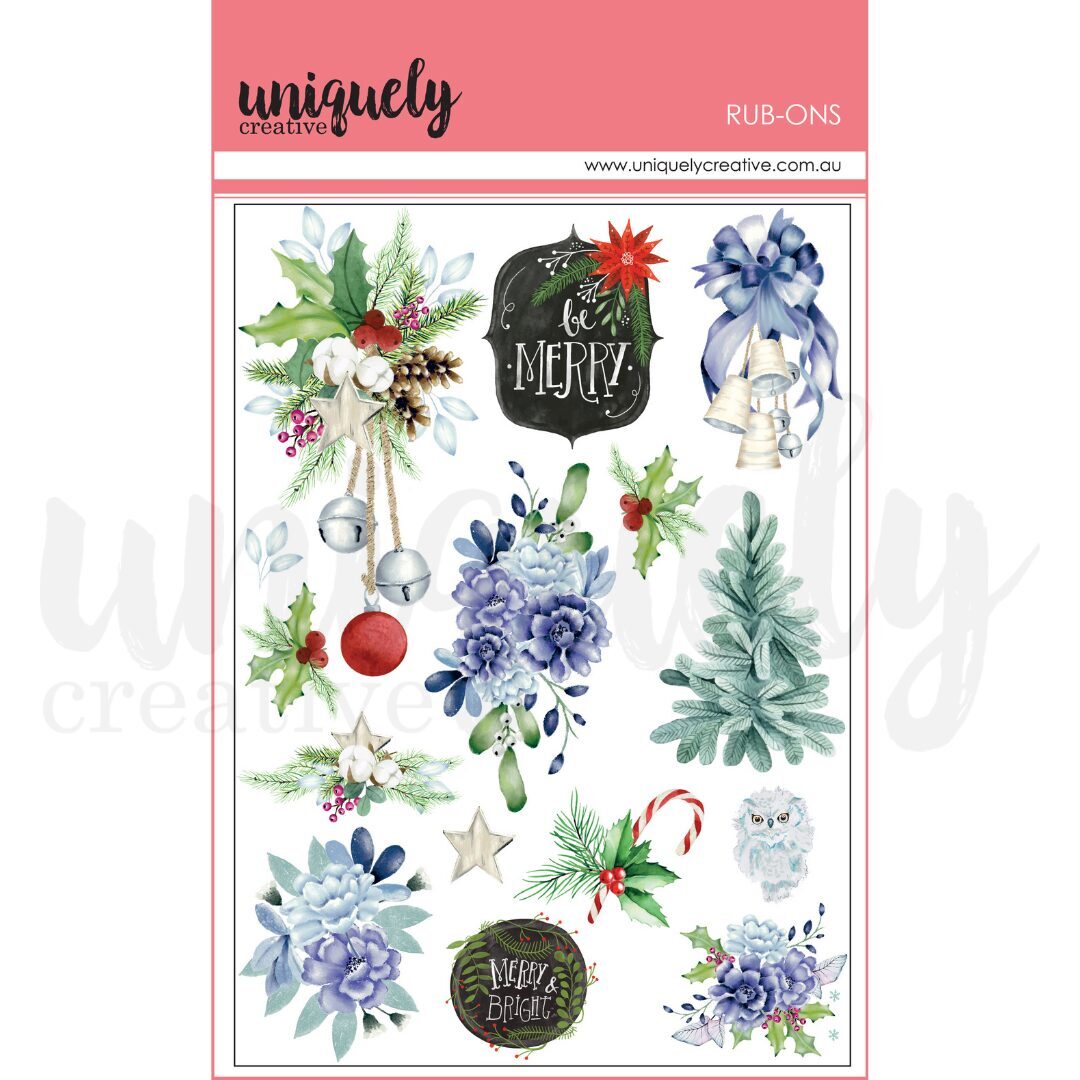 Uniquely Creative Rub-ons - Holiday Spirit