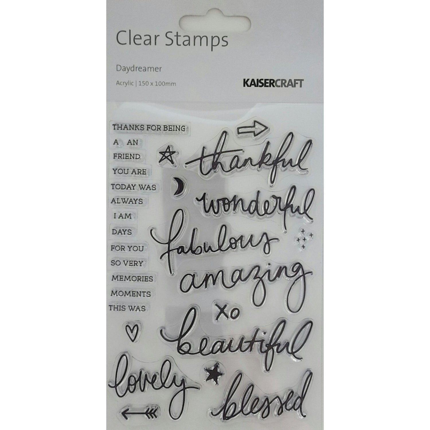 Kaisercraft Acrylic Stamp - Daydreamer