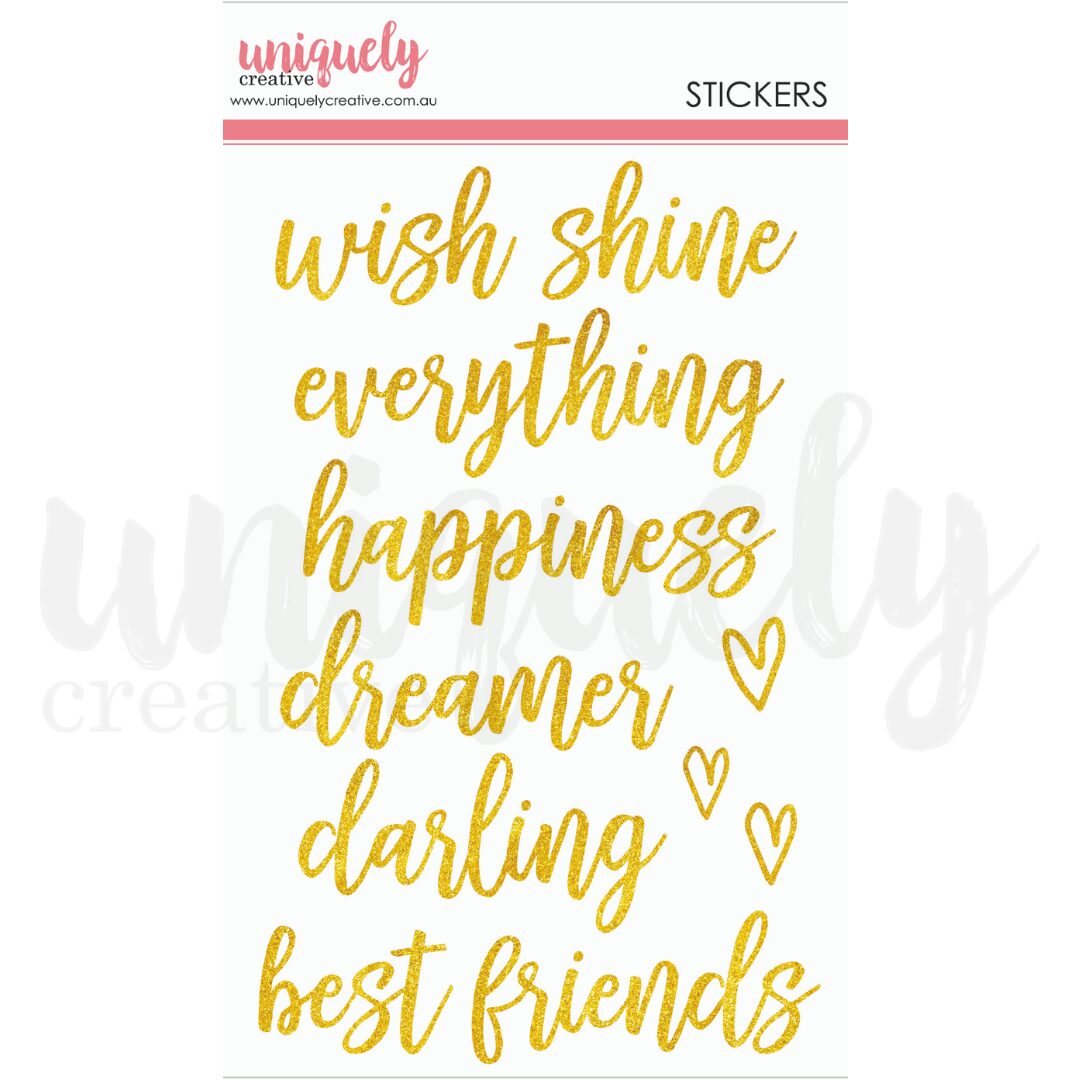 Uniquely Creative Title Stickers - Wish
