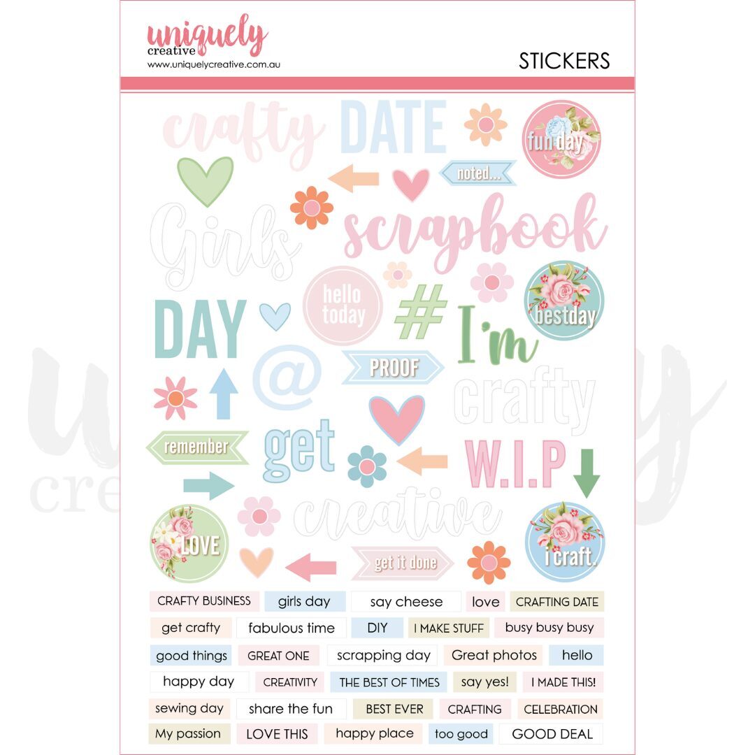Uniquely Creative Dimensional Stickers - Crafty