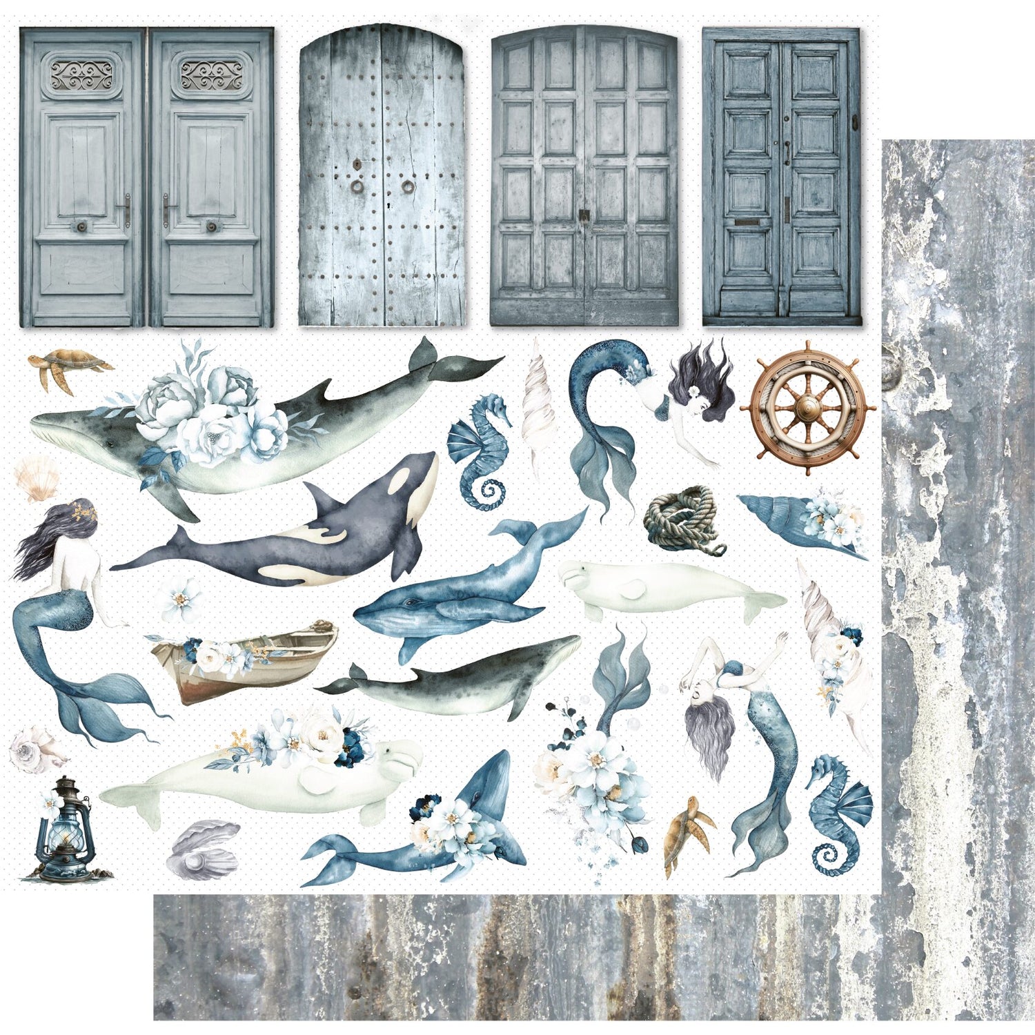 Uniquely Creative Shades of Whimsy - Ocean Dreams Paper