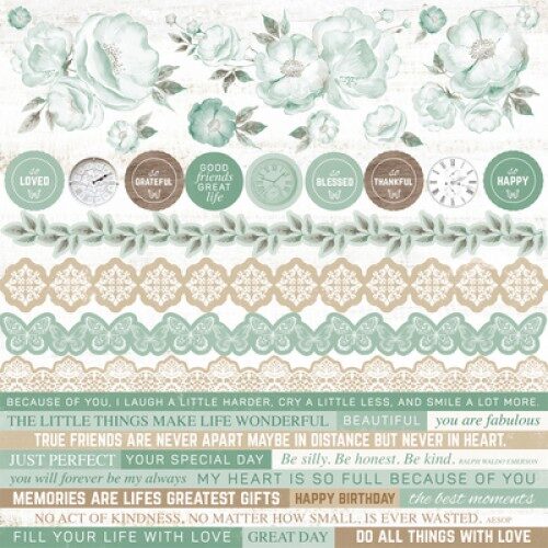 Kaisercraft 12x12" Sticker Sheet - Memory Lane