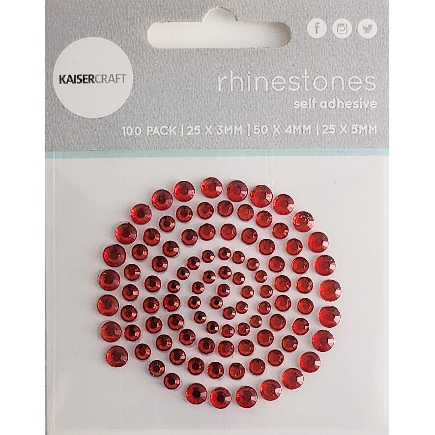 Kaisercraft Rhinestones - Red