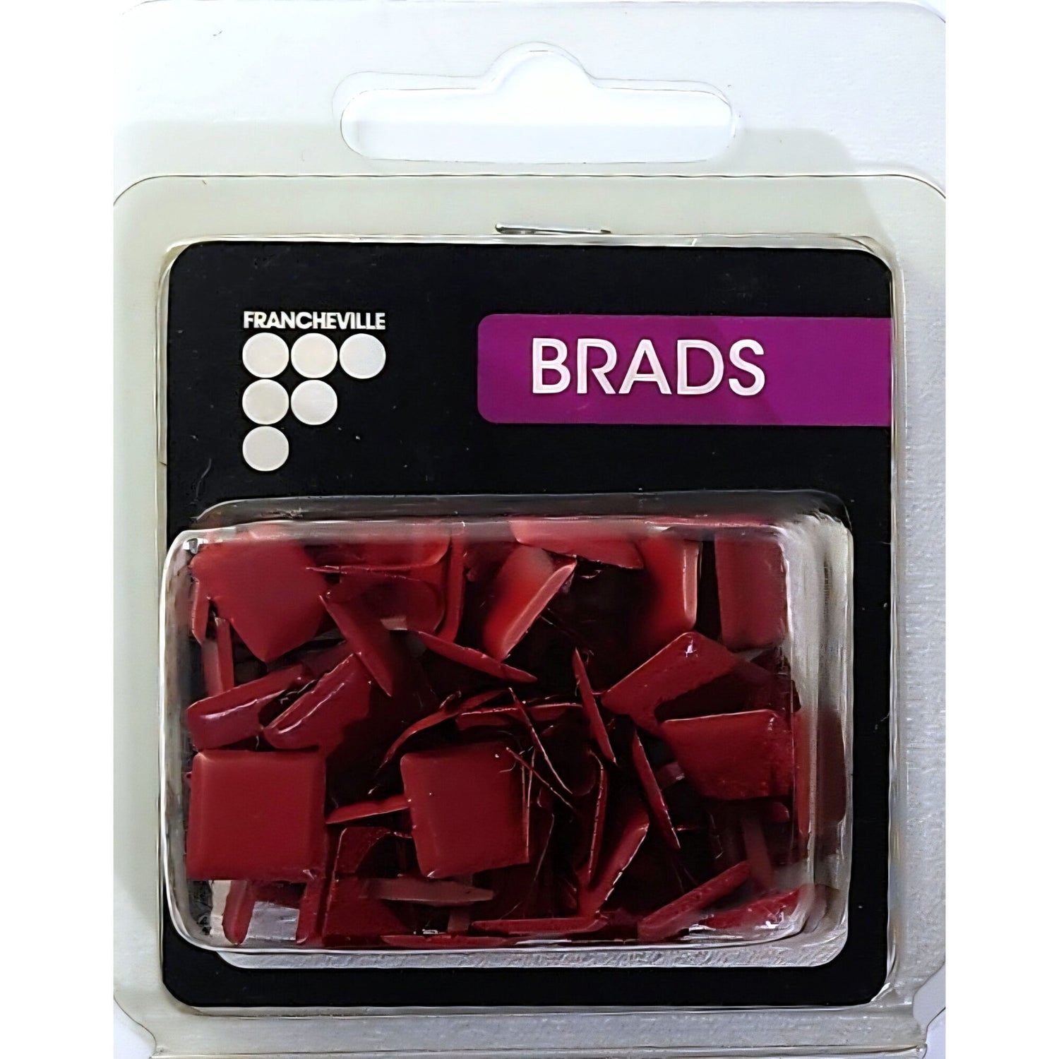 Francheville Brads - Square - Red (50pk)
