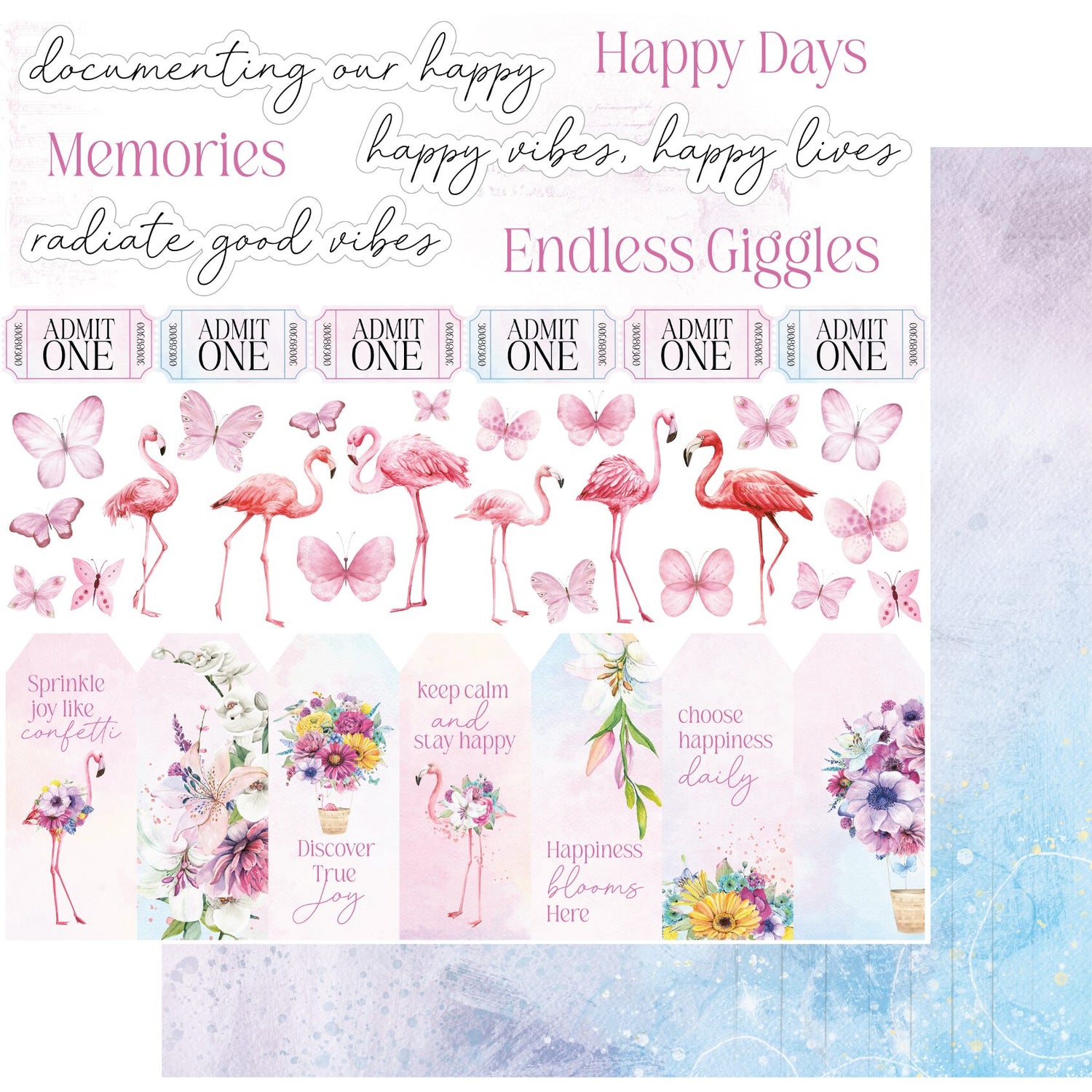 Uniquely Creative Flowering Utopia - Vibes Paper
