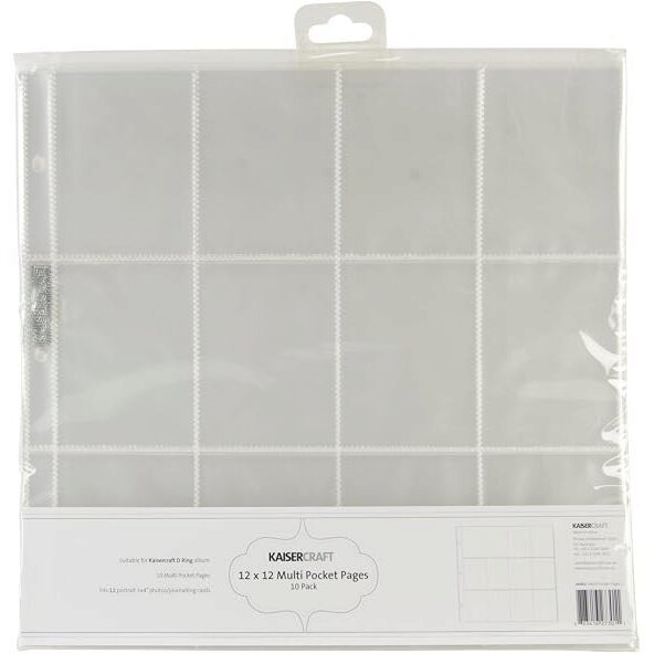 Kaisercraft 12x12" Multi Pocket Pages - Pack 