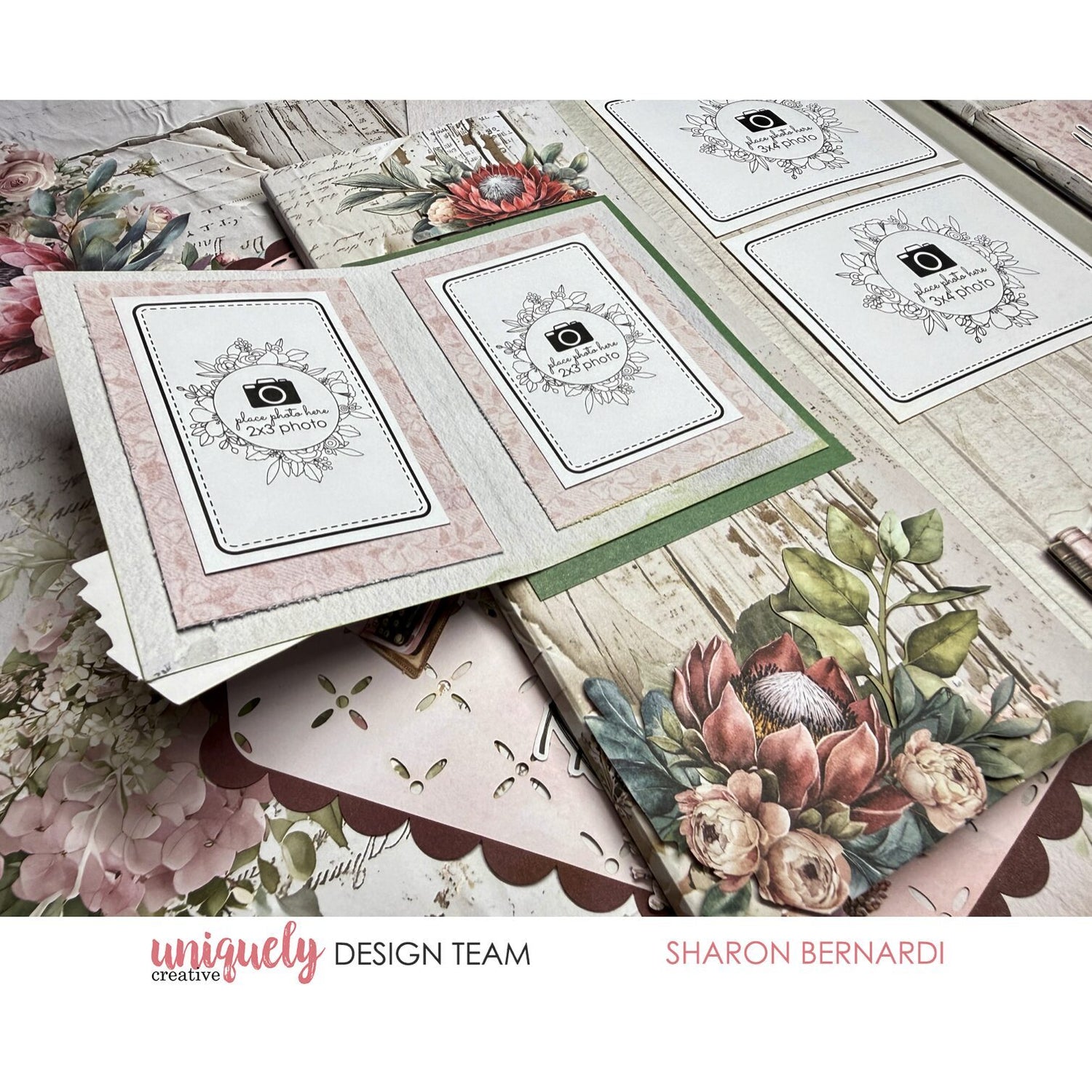 Uniquely Creative Slimline Fold-Out Album - Paperbark Blooms