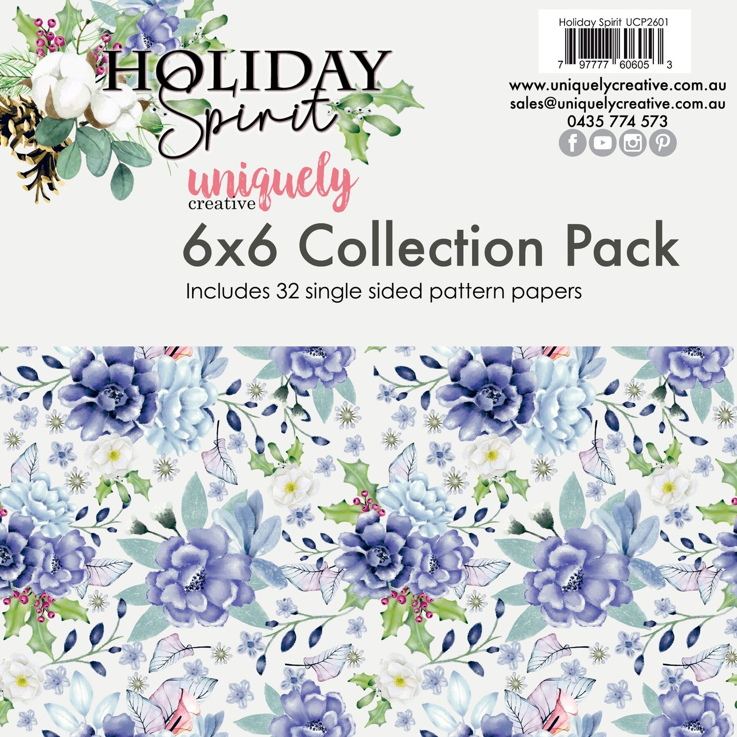 Uniquely Creative Holiday Spirit - 6x6" Collection Pack (32 papers)
