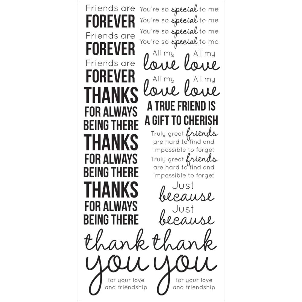Kaisercraft Clear Stickers - Friends