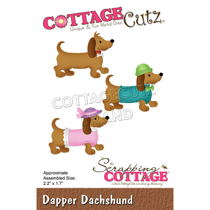 CottageCutz Die - Dapper Dachshund
