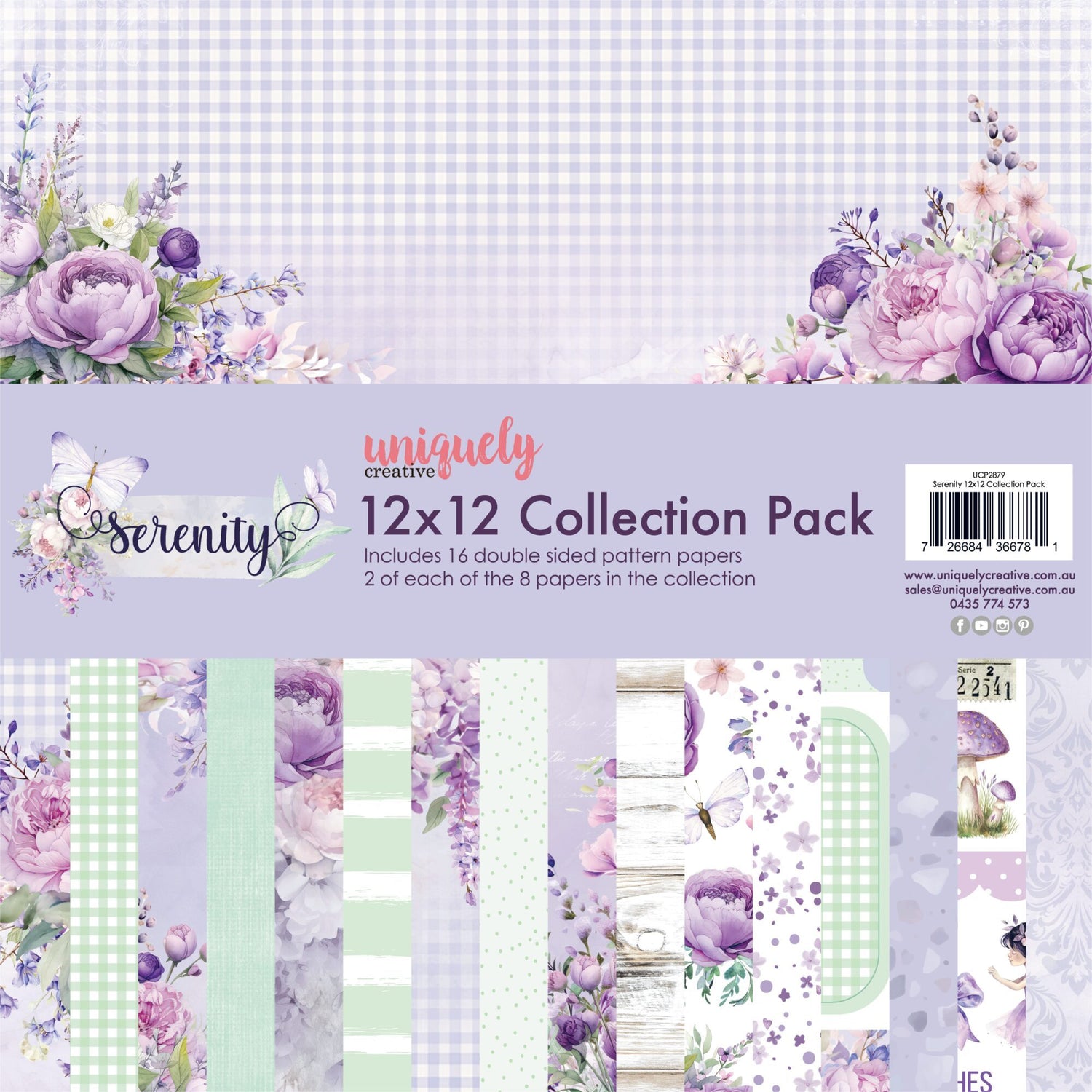 Uniquely Creative Serenity - 12x12" Collection Pack (16 papers)