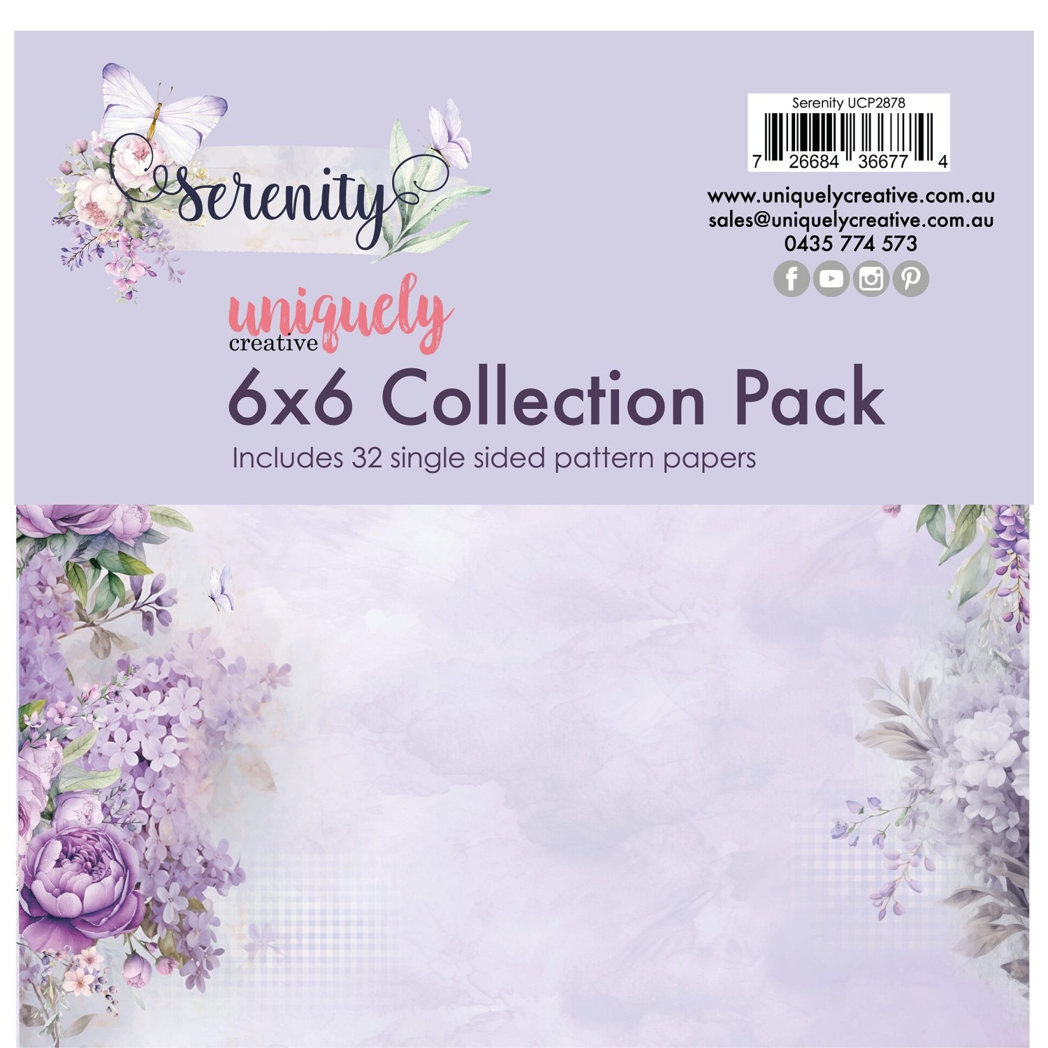 Uniquely Creative Serenity - 6x6" Collection Pack (32 papers)