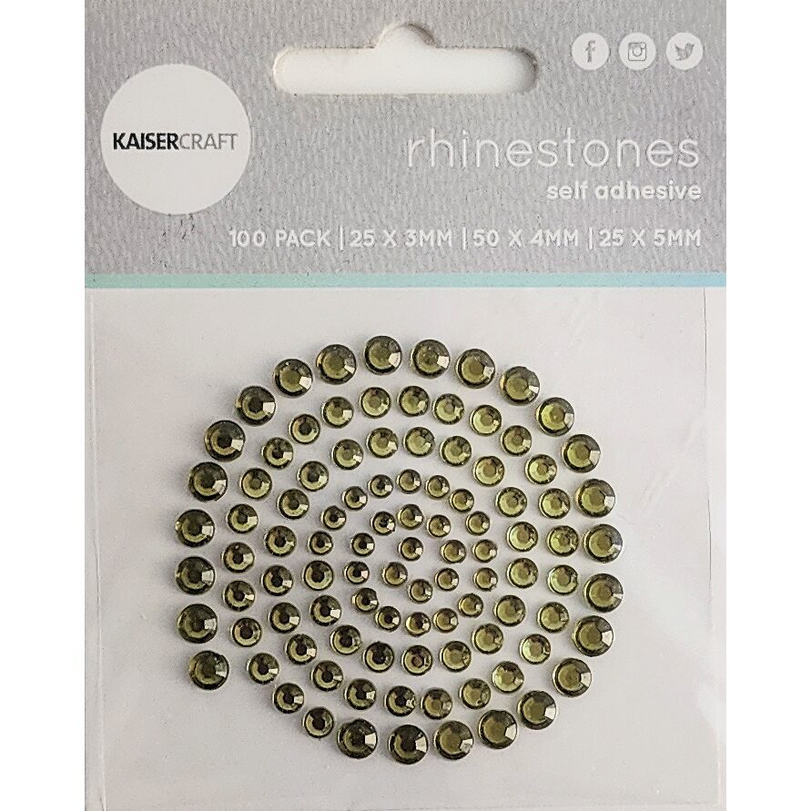 Kaisercraft Rhinestones - Split Pea